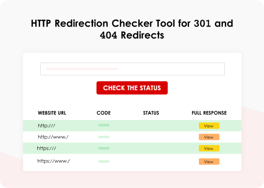 Redirection Checker Tool