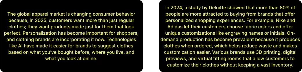 Personalization & Customization