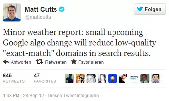 Exact Match Domain Update